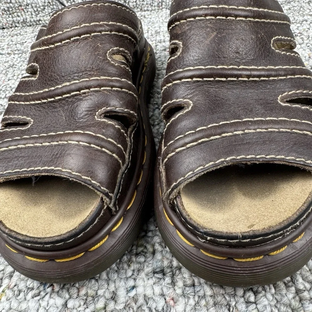 Vintage Dr. Martens Sandals Mens Size 6 Chunky England Y2K 8582 Brown